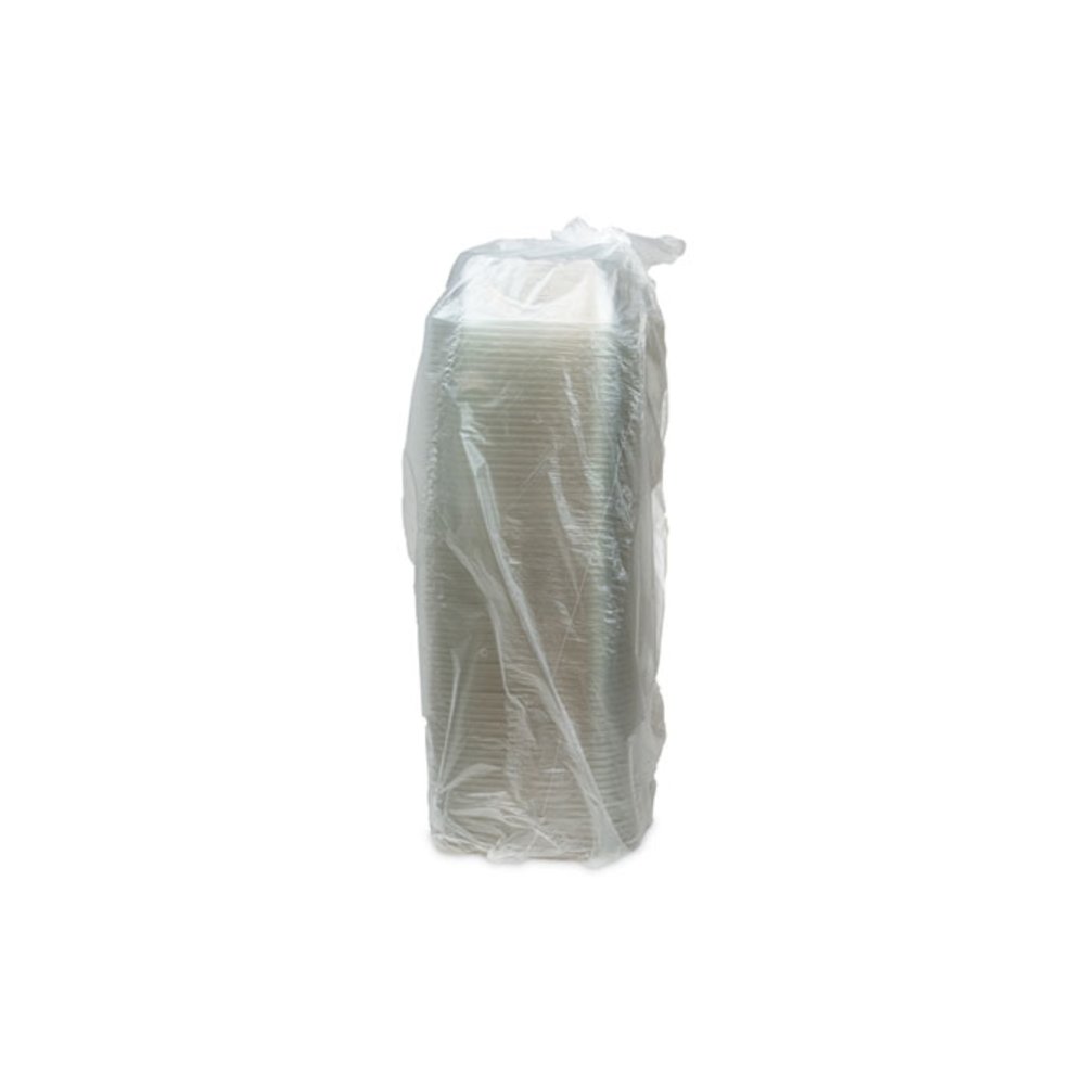 EarthChoice Square Recycled Bowl, 32 oz, 7 x 7 x 2, Clear, Plastic, 300/Carton. Picture 3