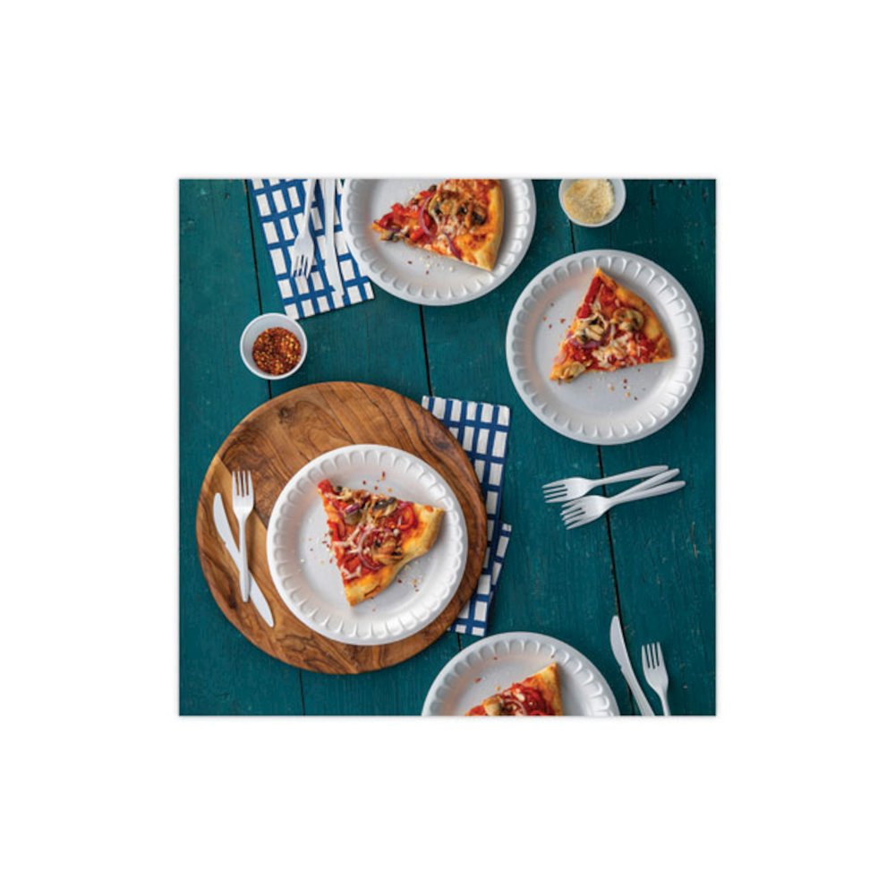 Fieldware Cutlery, Mediumweight Fork, Plastic, White, 1,000/Carton. Picture 7