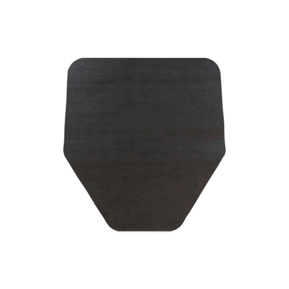 Komodo Urinal Mat, Shield-Shaped, Gray Smooth Surface, 18" x 20", 6/Carton. Picture 2