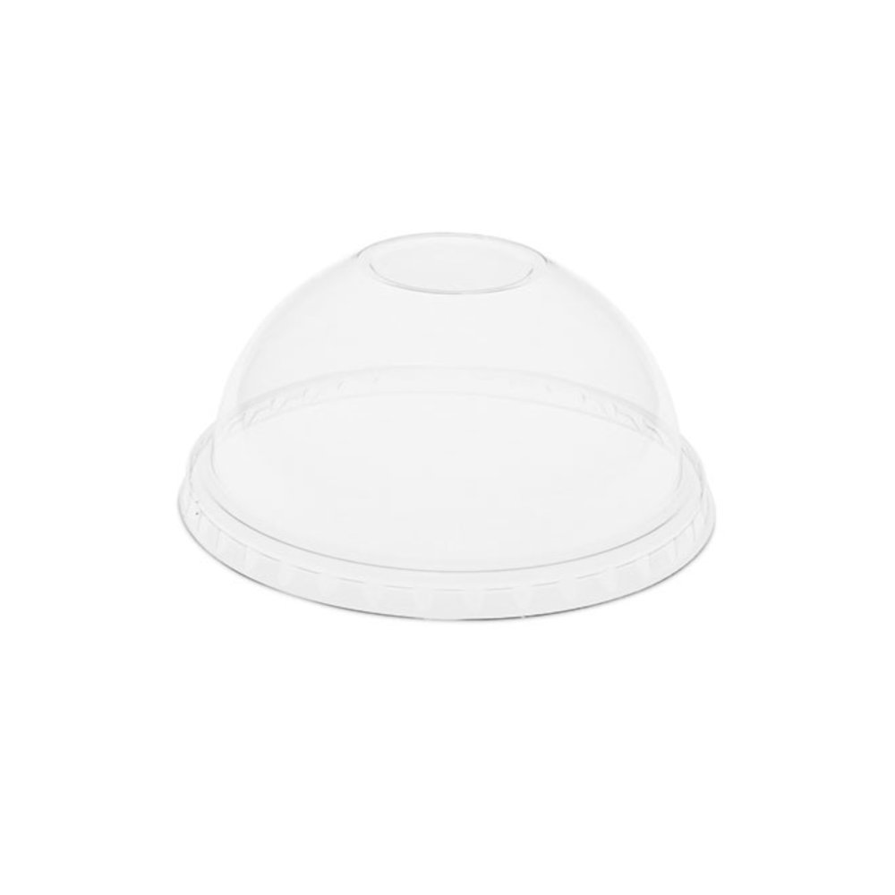 EarthChoice Strawless RPET Lid, Dome Lid, Fits 12 oz to 24 oz "B" Cups, Plastic, Clear, 1,020/Carton. Picture 1