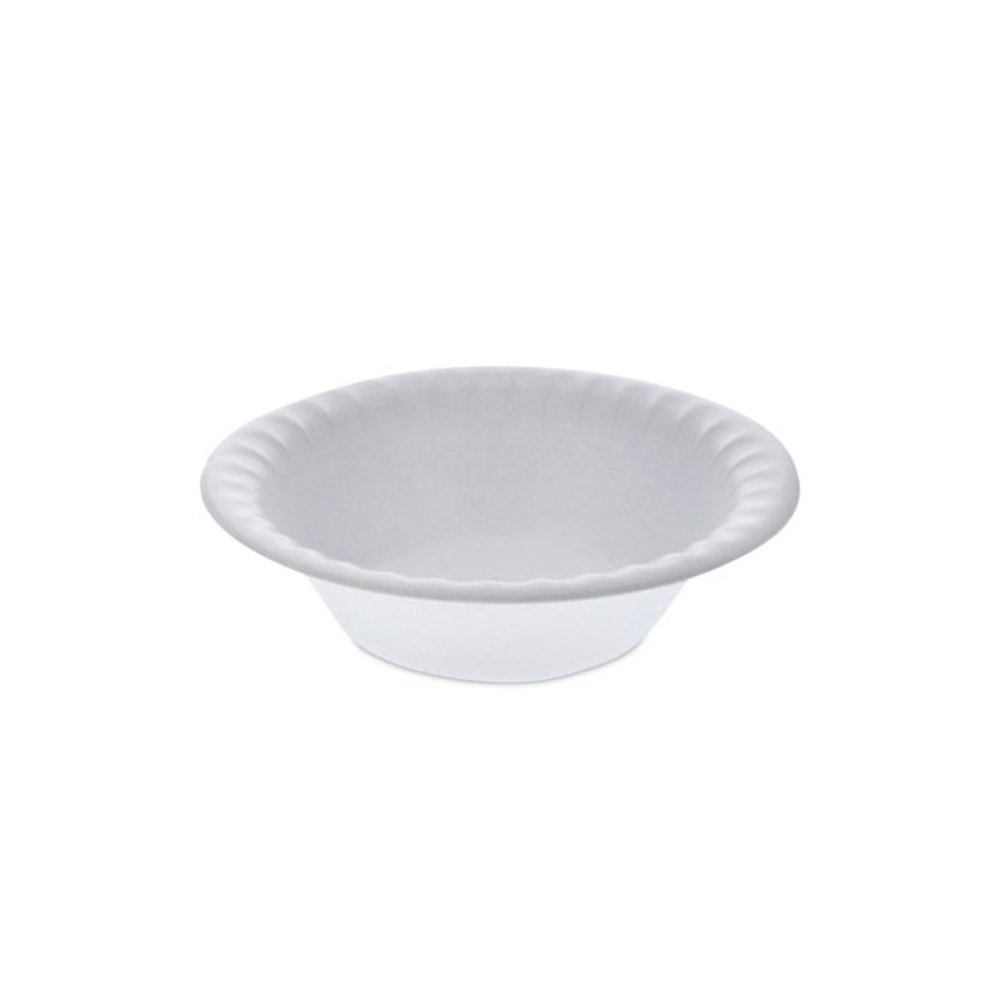 Placesetter Satin Non-Laminated Foam Dinnerware, Bowl, 12 oz, White, 1,000/Carton. Picture 1