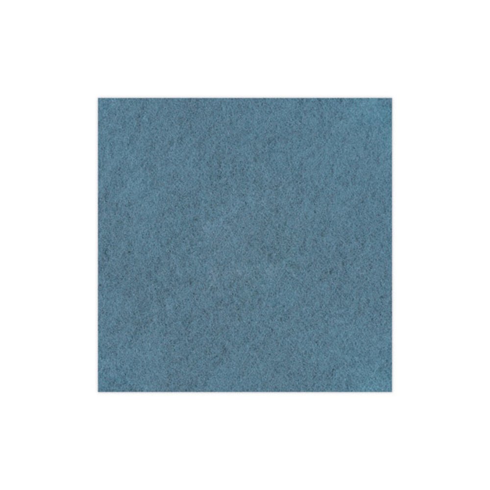 Burnishing Floor Pads, 20" Diameter, Aqua, 5/Carton. Picture 6