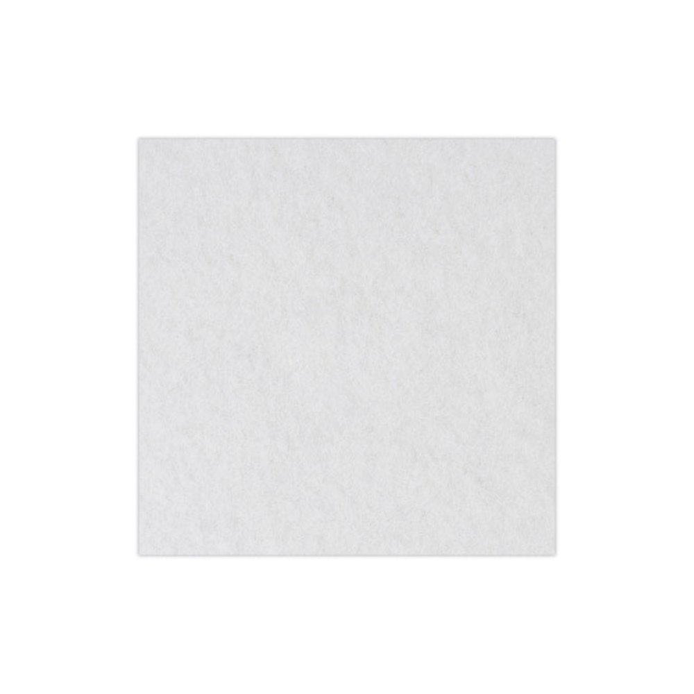 Polishing Floor Pads, 14" Diameter, White, 5/Carton. Picture 6