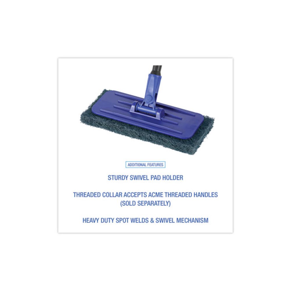 Swivel Pad Holder, Plastic, Blue, 4 x 9, 12/Carton. Picture 4