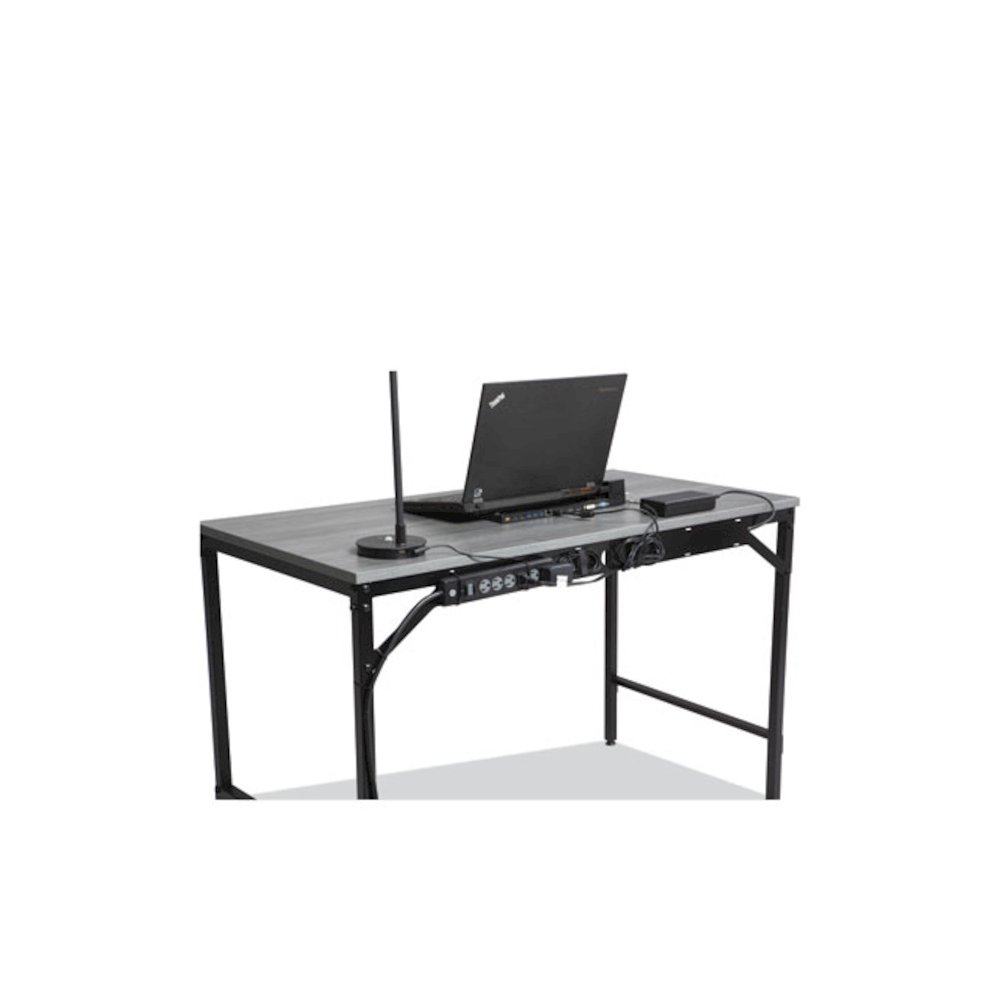 Simple Work Desk, 45.5" x 23.5" x 29.5", Gray. Picture 4