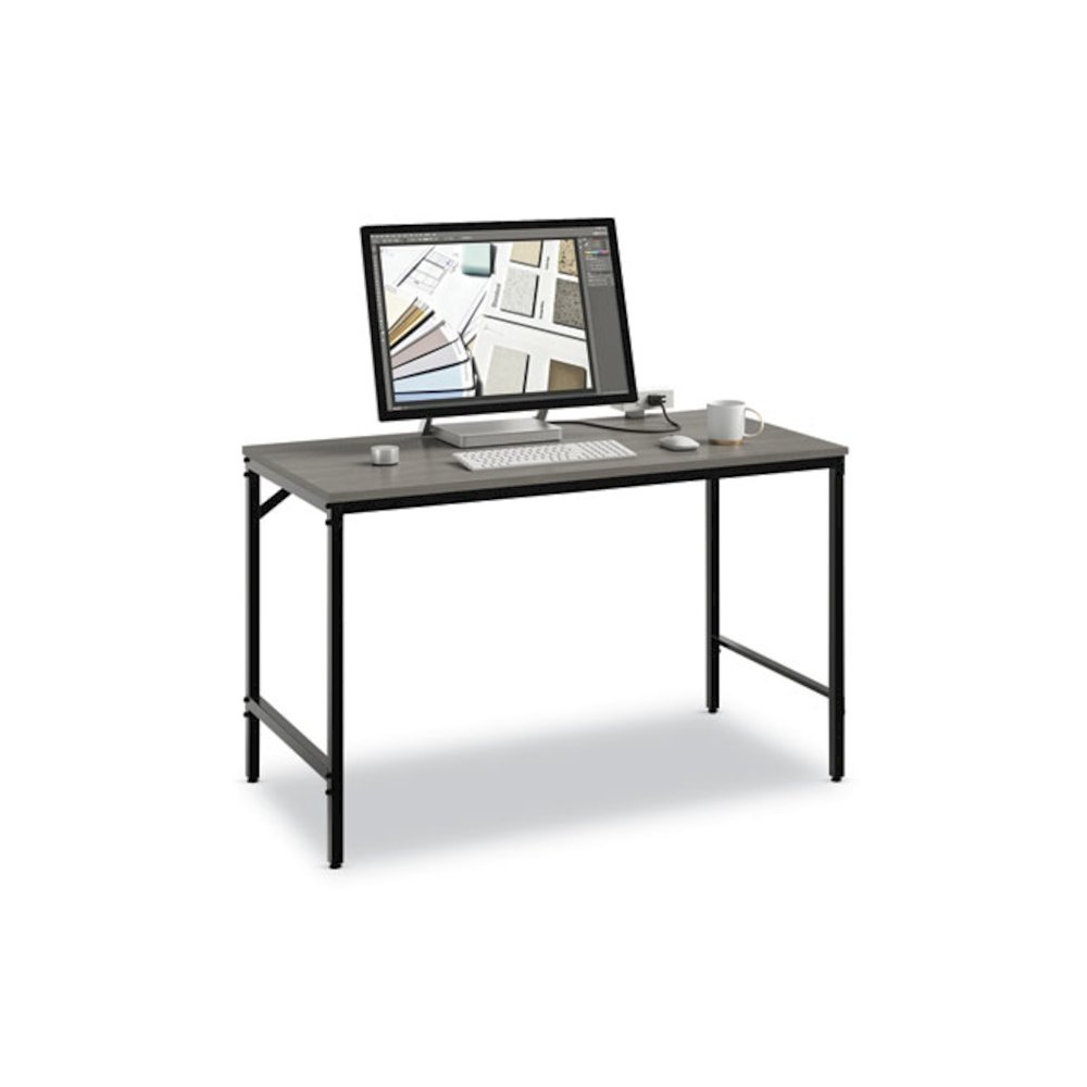 Simple Work Desk, 45.5" x 23.5" x 29.5", Gray. Picture 3