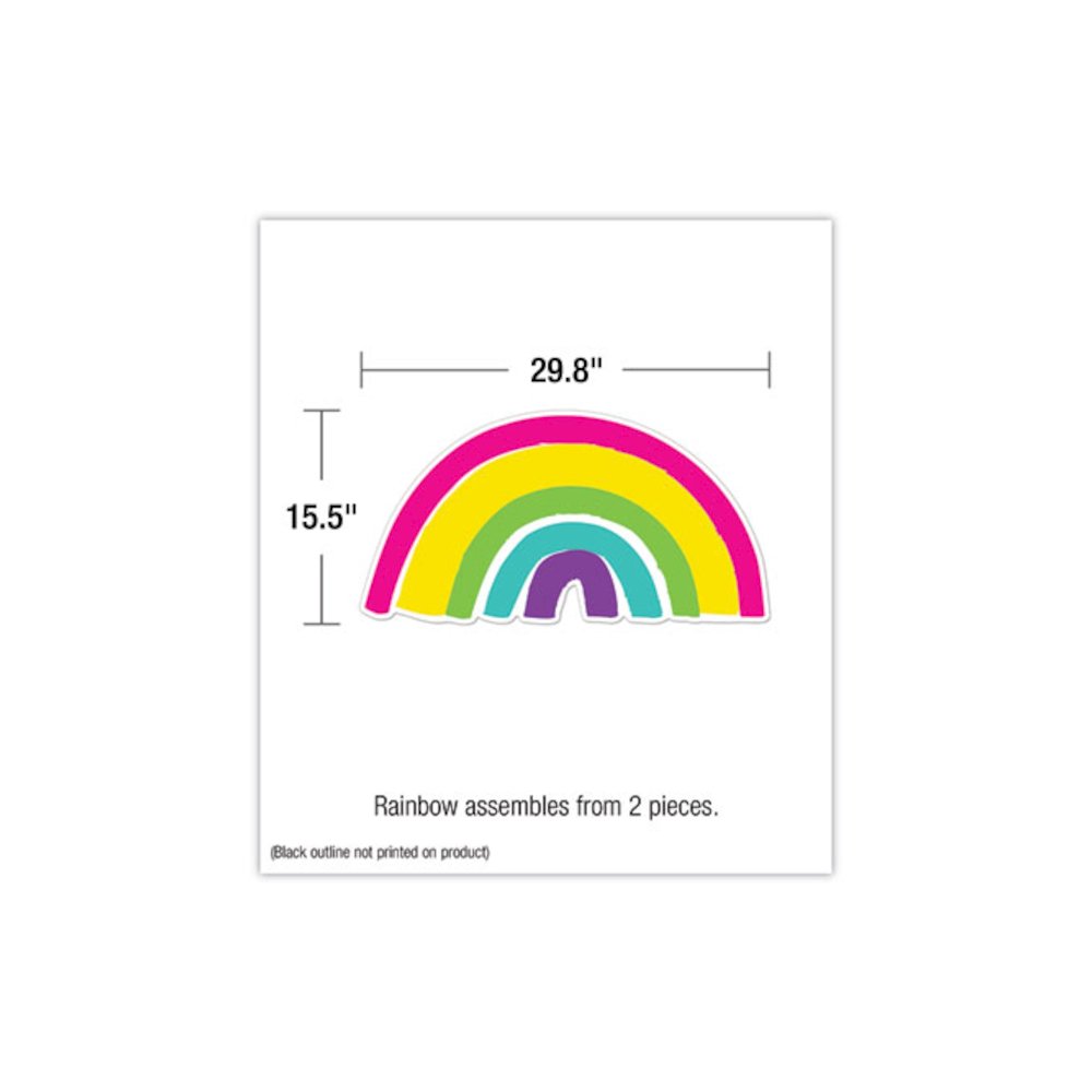 Motivational Bulletin Board Sets, 75-Piece Set, Kind Vibes, 30" x 16", Multicolor. Picture 5