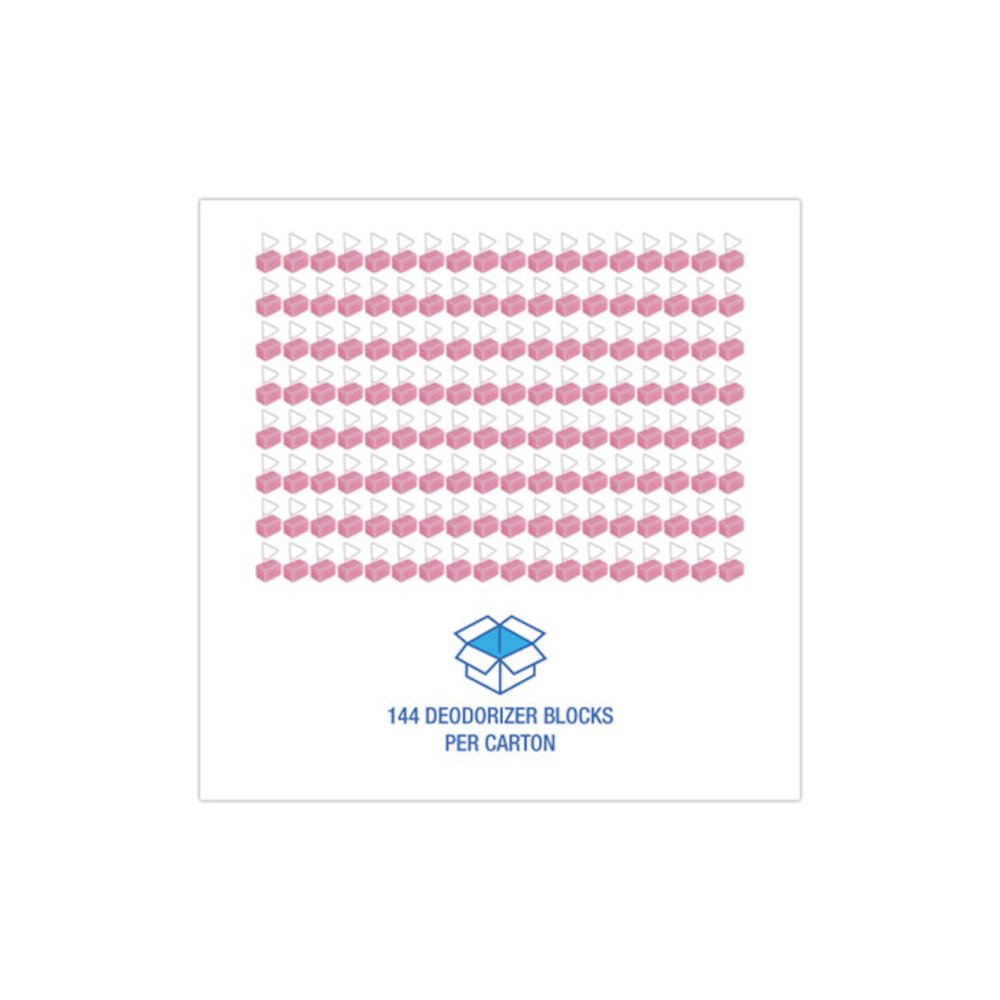 Para Toilet Bowl Deodorizer Block, Cherry Scent, Pink, 4 oz, 144/Carton. Picture 6