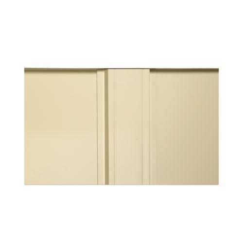 Assembled 78" High Heavy-Duty Welded Storage Cabinet, Four Adjustable Shelves, 36w x 24d, Putty. Picture 6