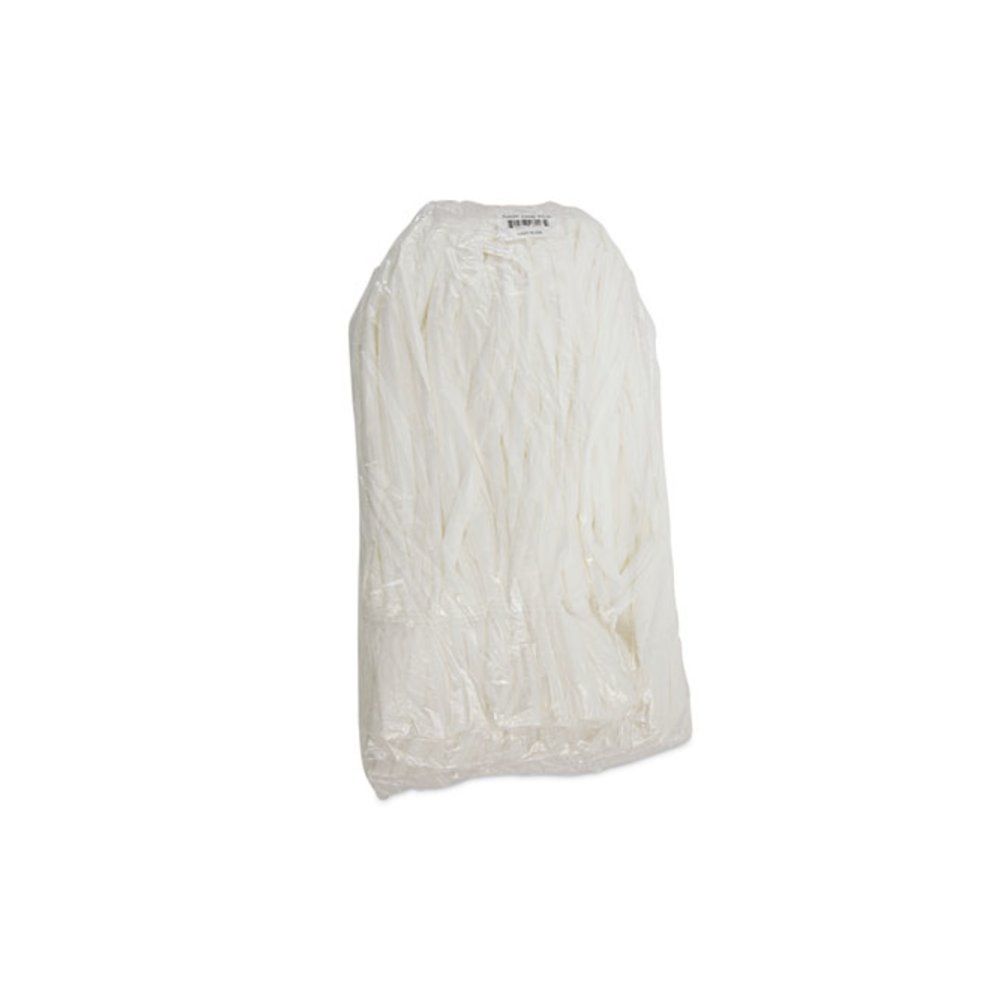 Mop Head, Looped, Enviro Clean With Tailband, Cotton/Synthetic, Medium, White, 12/Carton. Picture 7