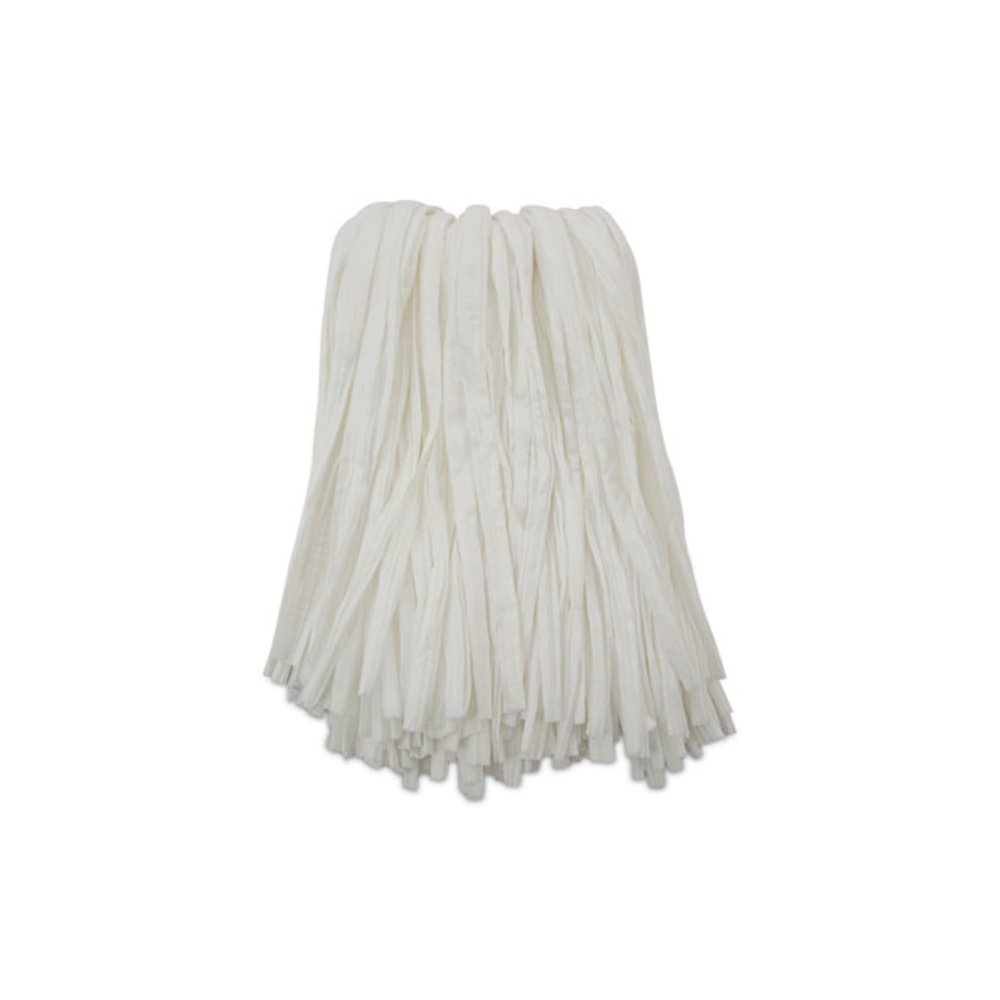 Nonwoven Cut End Edge Mop, Rayon/Polyester, #24, White, 12/Carton. Picture 1