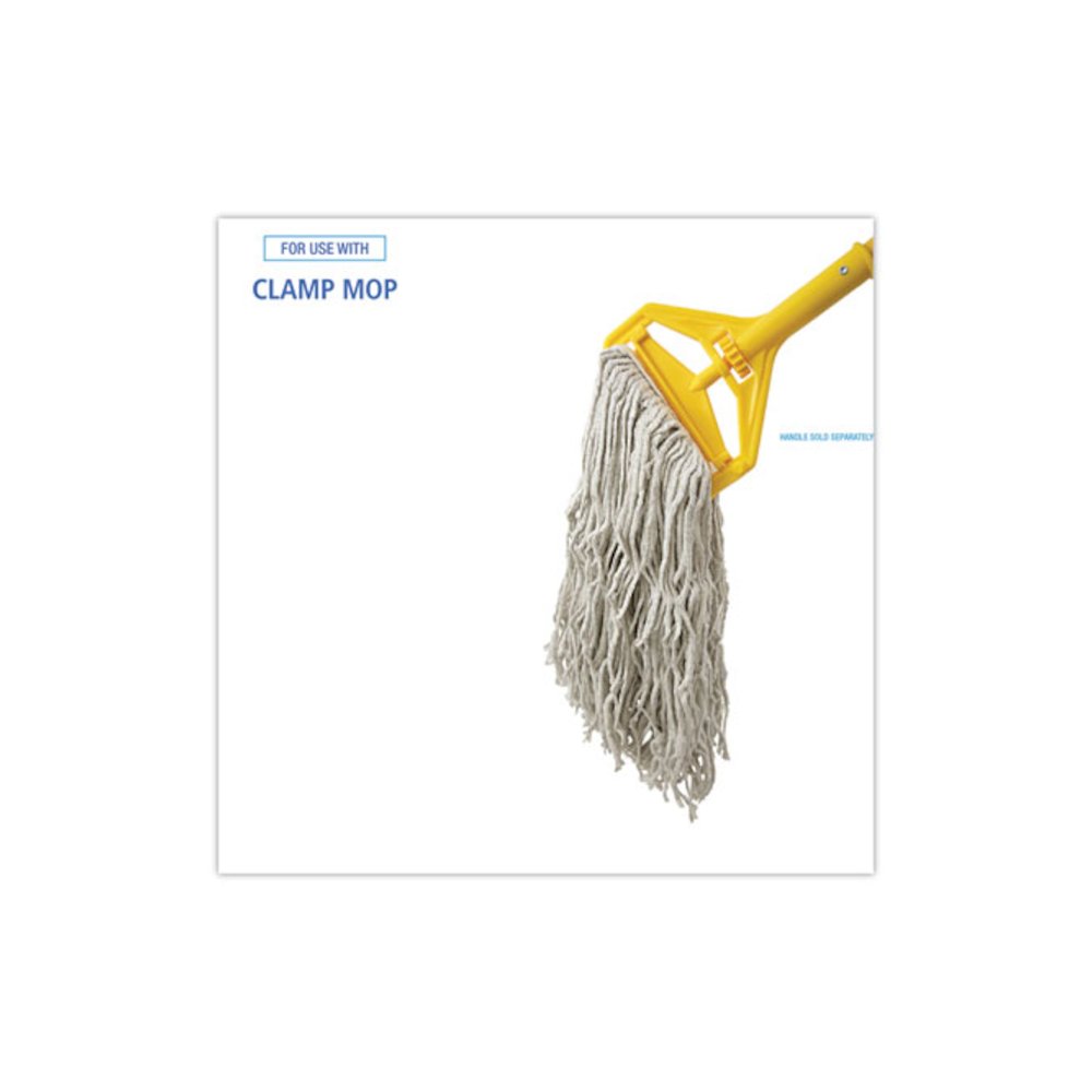Cotton Mop Head, Cut-End, #32, White, 12/Carton. Picture 3