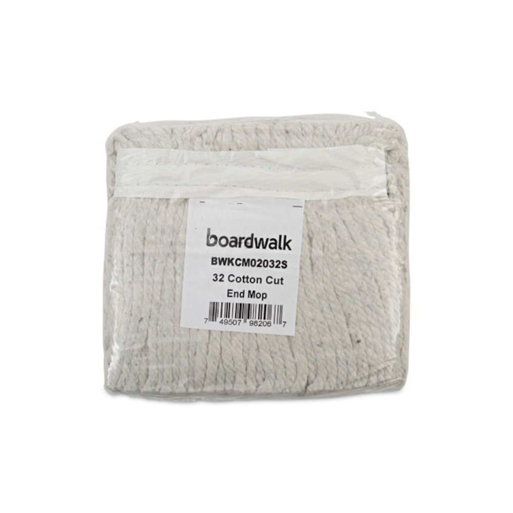 Cotton Mop Head, Cut-End, #32, White, 12/Carton. Picture 7