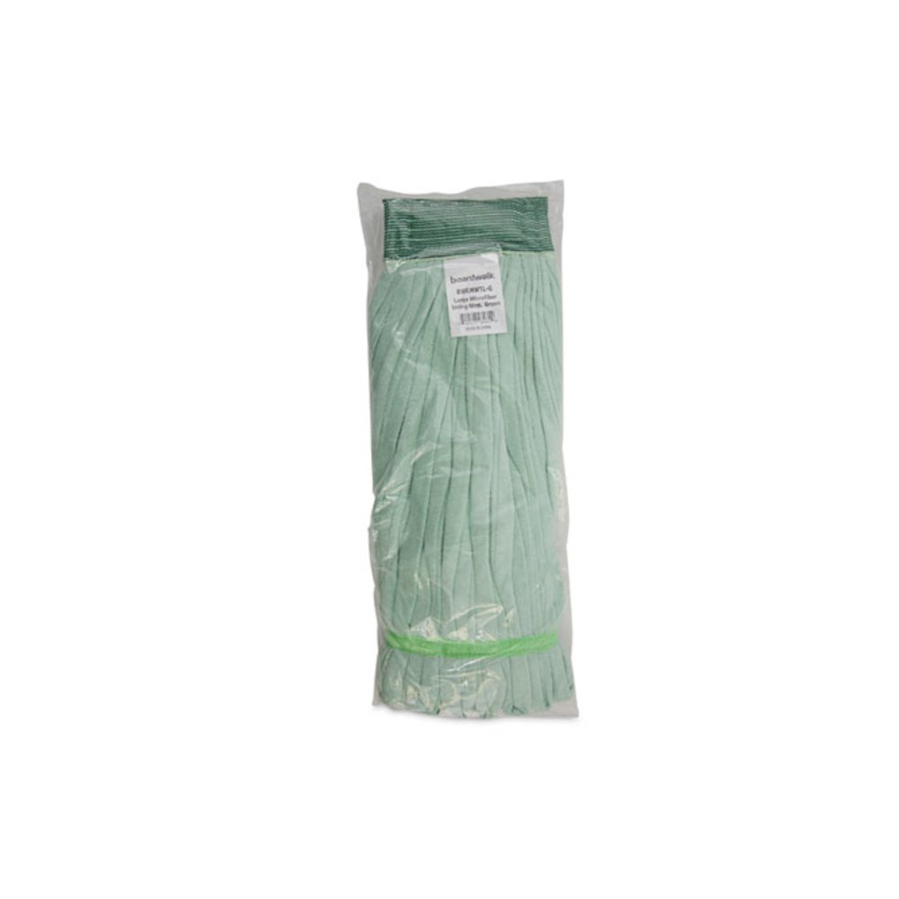 Microfiber Looped-End Wet Mop Head, Large, Green, 12/Carton. Picture 7