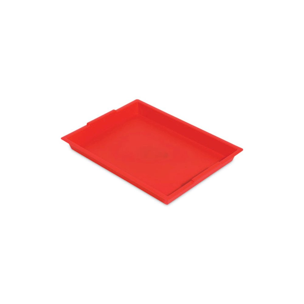Little Artist Antimicrobial Finger Paint Tray, 16 x 1.8 x 12, Red. Picture 1