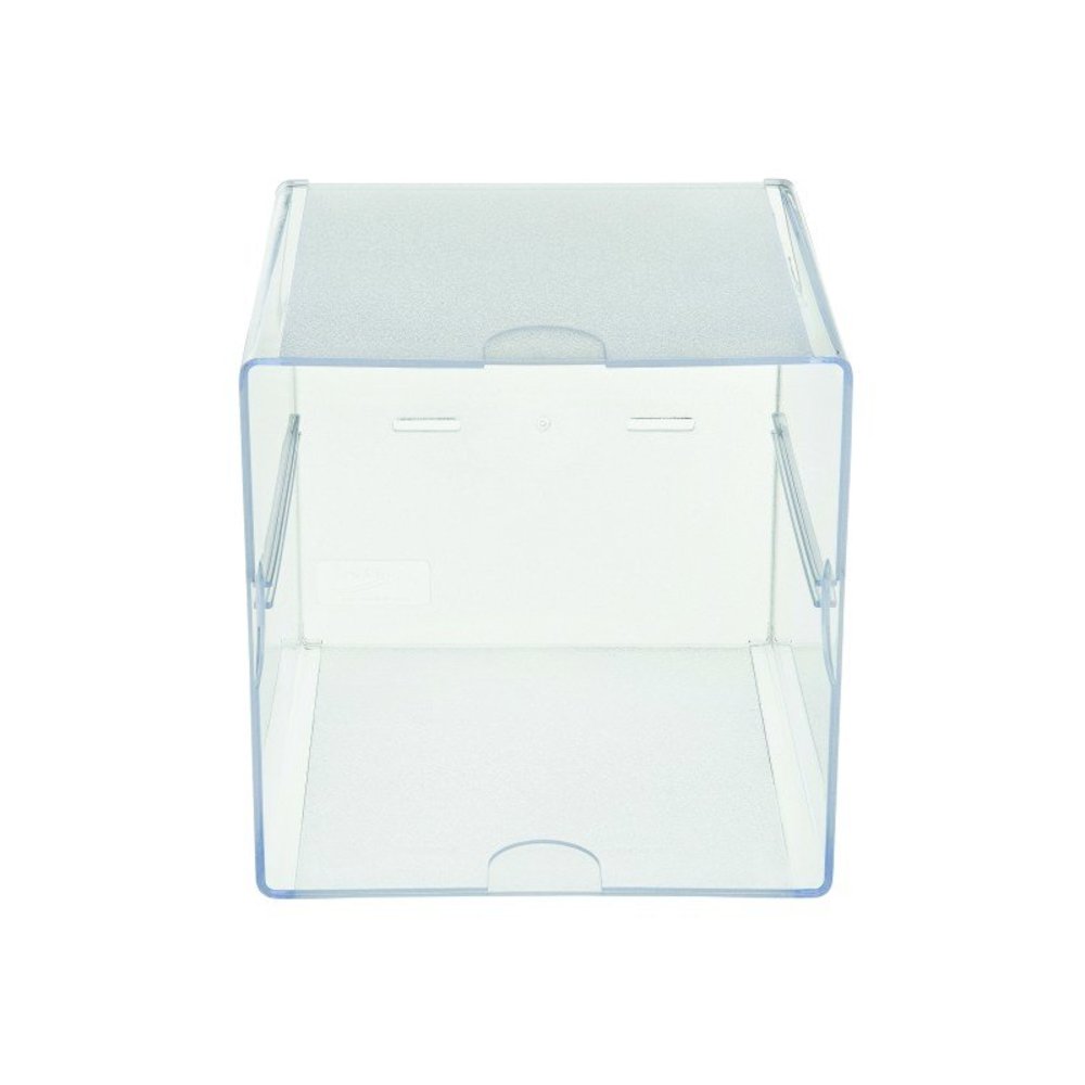 Deflecto Stackable Cube Organizer - 1 Compartment(s) - 6" Height x 6" Width x 6" DepthDesktop - Stackable - Clear - Plastic - 1 Each. Picture 10