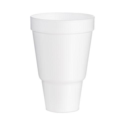 Foam Drink Cups, Tapered Bottom, 32 oz, White, 25/Bag, 20 Bags/Carton. Picture 1