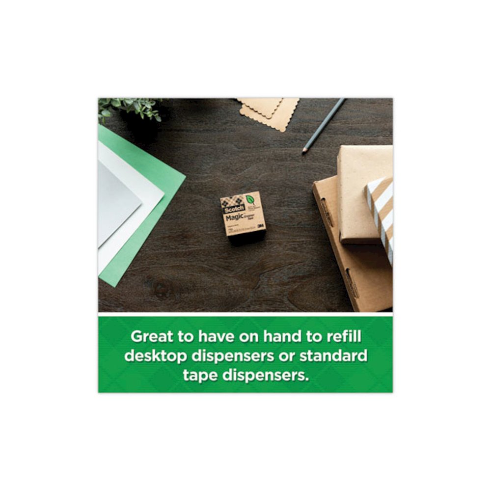 Magic Greener Tape with C38 Dispenser, 1" Core, 0.75" x 75 ft, Clear, 6/Pack. Picture 6