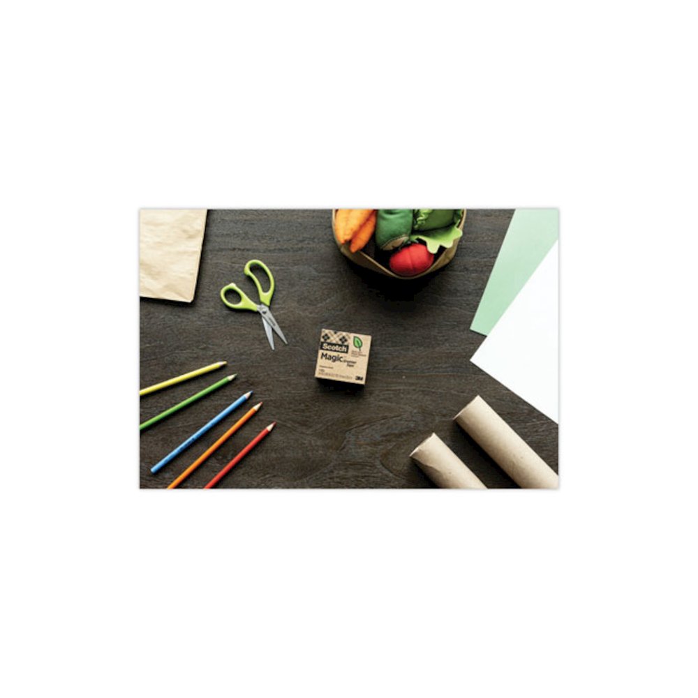 Magic Greener Tape with C38 Dispenser, 1" Core, 0.75" x 75 ft, Clear, 6/Pack. Picture 8