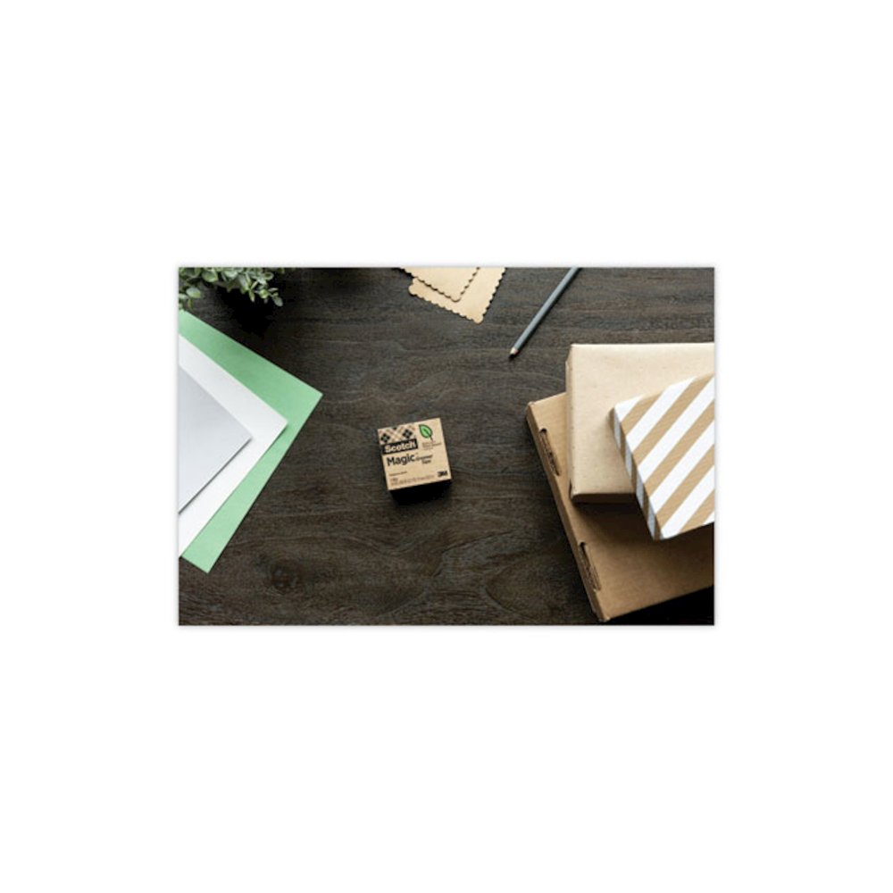 Magic Greener Tape with C38 Dispenser, 1" Core, 0.75" x 75 ft, Clear, 6/Pack. Picture 11