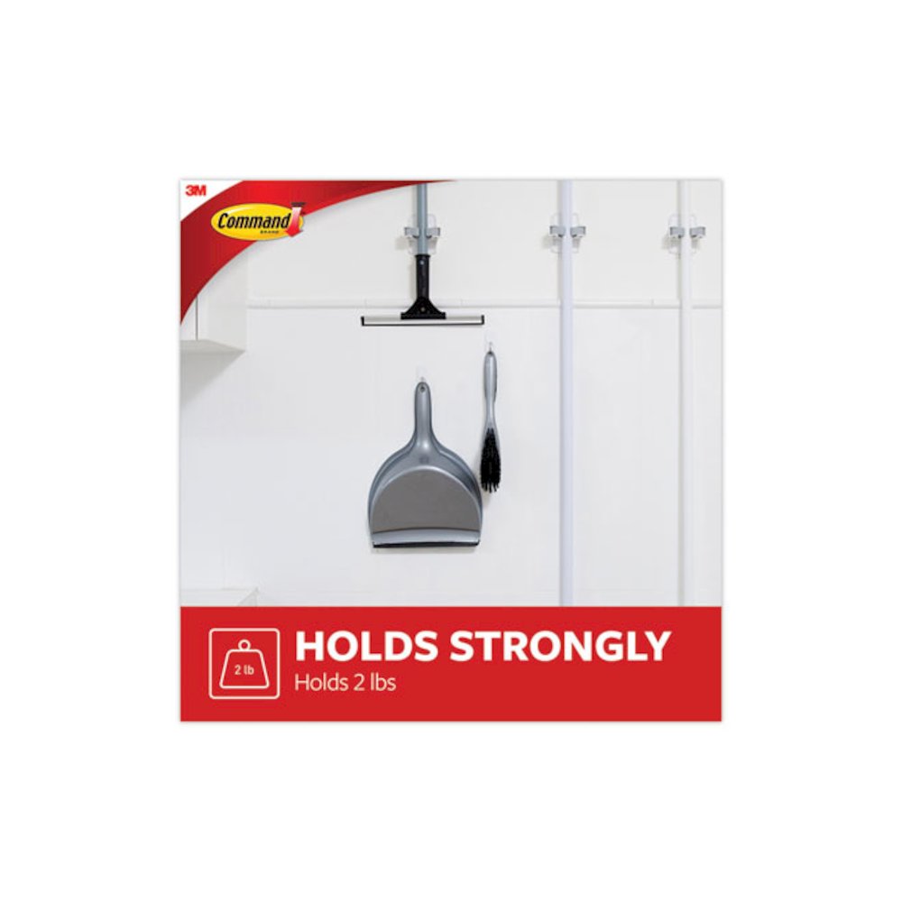 Medium Toggle-Wire Hooks, Metal Wire, Silver, Supports 2 lb, 35/Pack. Picture 3