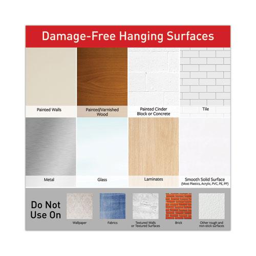 Picture Hanging Strips, Value Pack, Medium, Removable, Holds Up to 12 lbs, 0.75 x 2.75, White, 132 Pairs/Pack. Picture 8