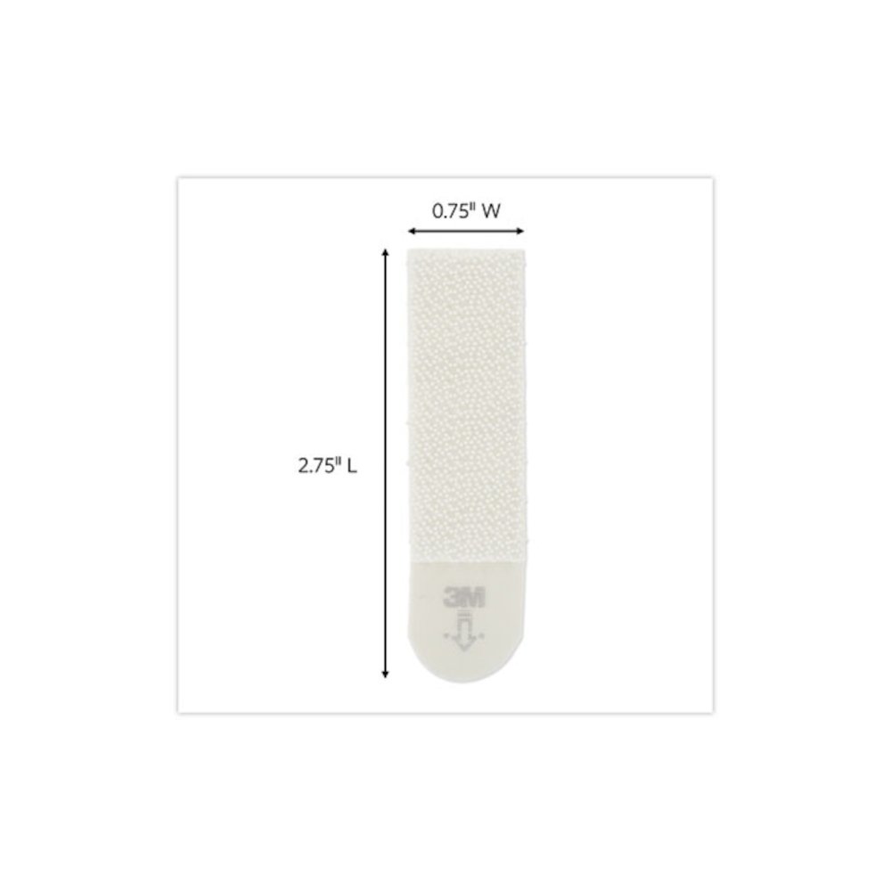 Damage-Free Hanging Picture Hanging Strip Pairs, Holds Up to 2.5 lb, Medium: 0.75" x 2.75", White, 12/Pack. Picture 4