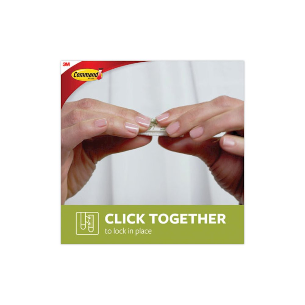Damage-Free Hanging Picture Hanging Strip Pairs, Holds Up to 2.5 lb, Medium: 0.75" x 2.75", White, 12/Pack. Picture 5