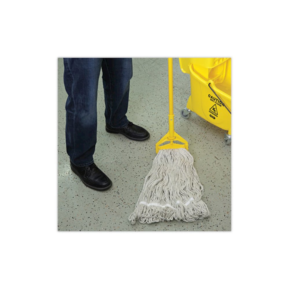 Pro Loop Web/Tailband Wet Mop Head, Cotton, 24 oz., White. Picture 5