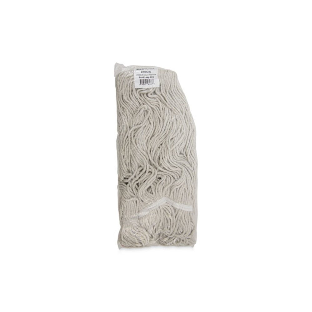Pro Loop Web/Tailband Wet Mop Head, Cotton, 24 oz., White. Picture 7