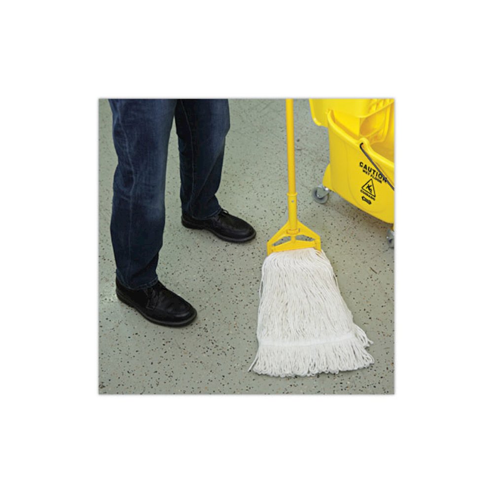 Pro Loop Web/Tailband Wet Mop Head, Rayon, 24 oz, White, 12/Carton. Picture 5