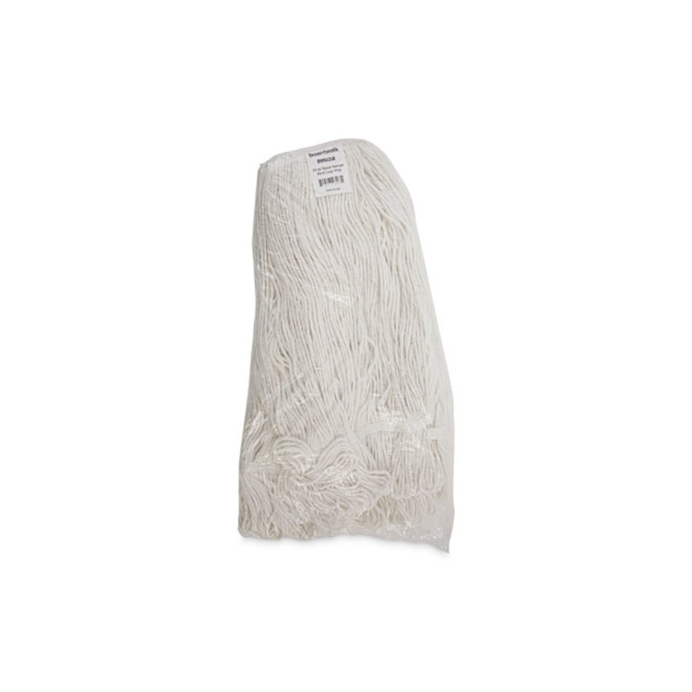 Pro Loop Web/Tailband Wet Mop Head, Rayon, 24 oz, White, 12/Carton. Picture 7