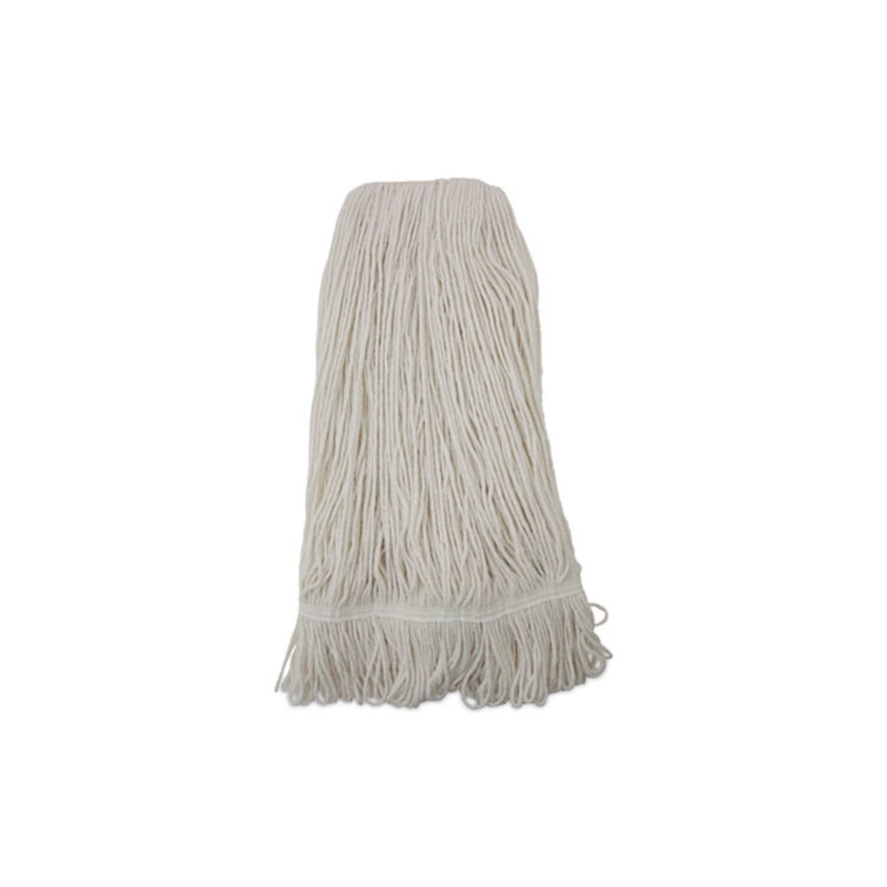 Pro Loop Web/Tailband Wet Mop Head, Rayon, 24 oz, White. Picture 1