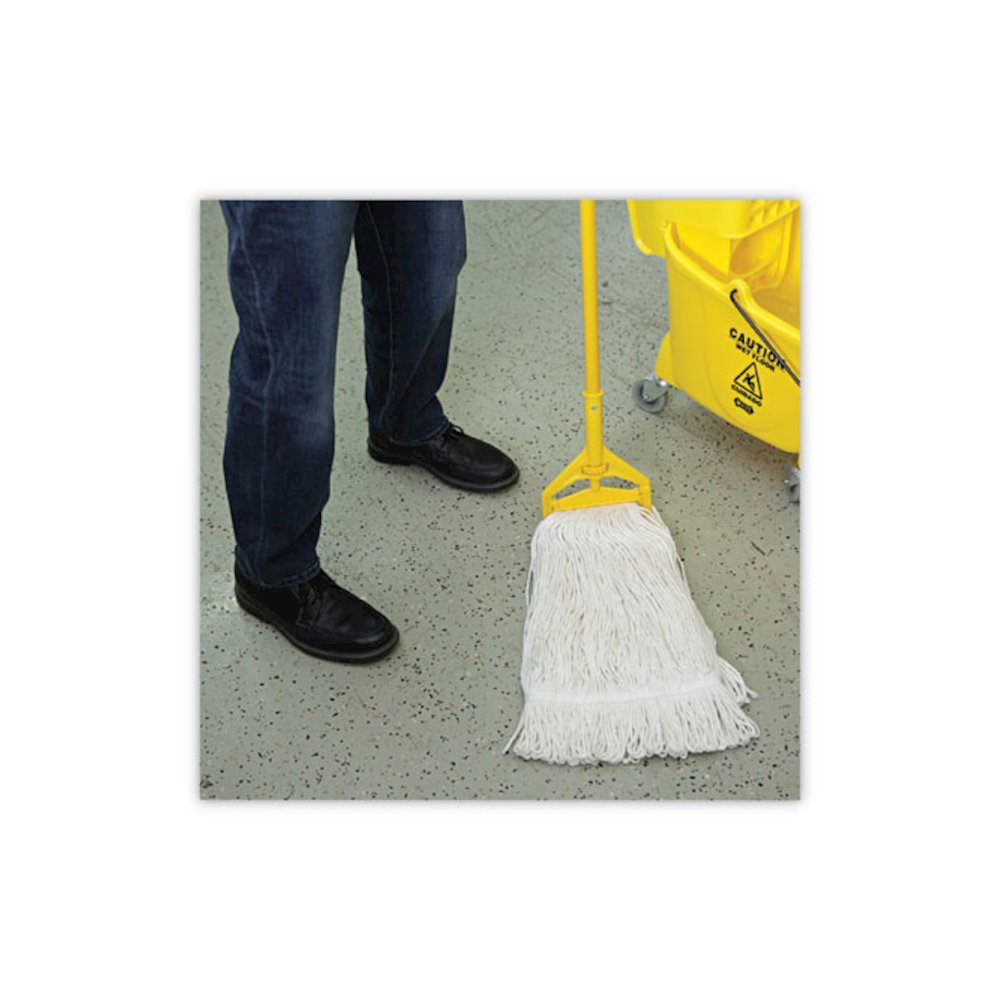 Pro Loop Web/Tailband Wet Mop Head, Rayon, 24 oz, White. Picture 5