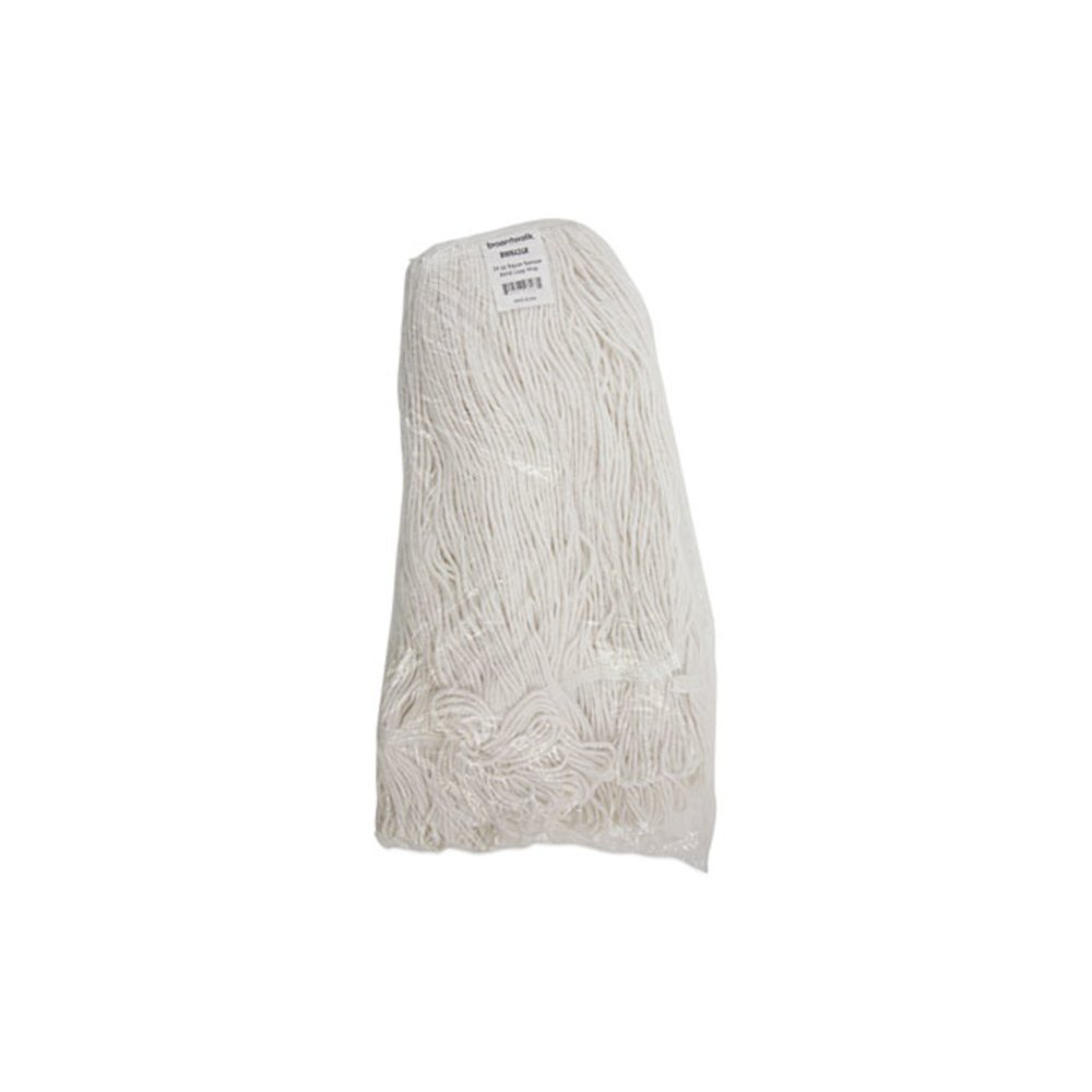 Pro Loop Web/Tailband Wet Mop Head, Rayon, 24 oz, White. Picture 7
