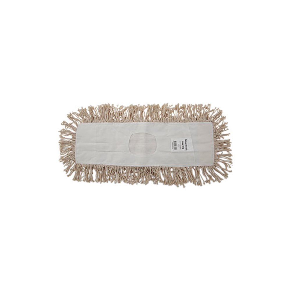 Industrial Dust Mop Head, Hygrade Cotton, 18 x 5, White. Picture 1