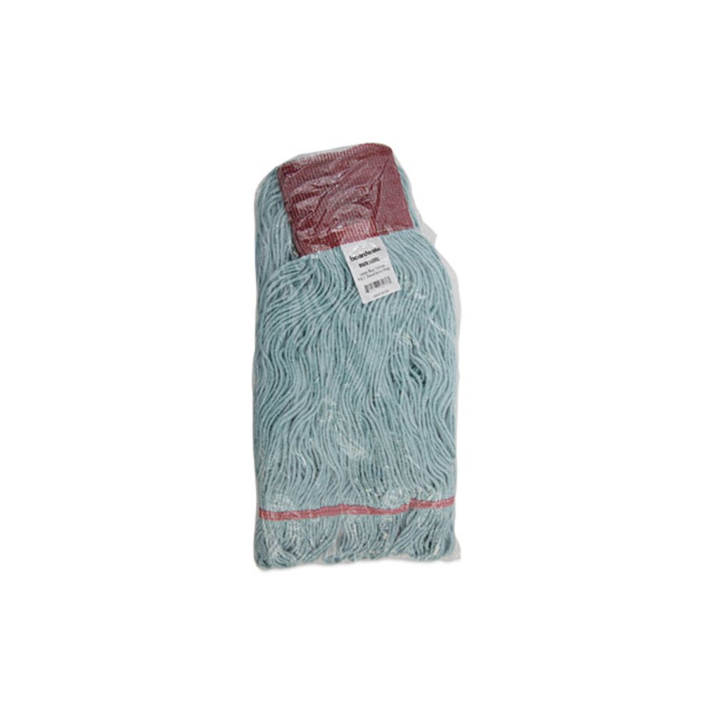 EchoMop with Looped-End Wet Head, Cotton/Rayon/Synthetic, Large, Blue. Picture 7