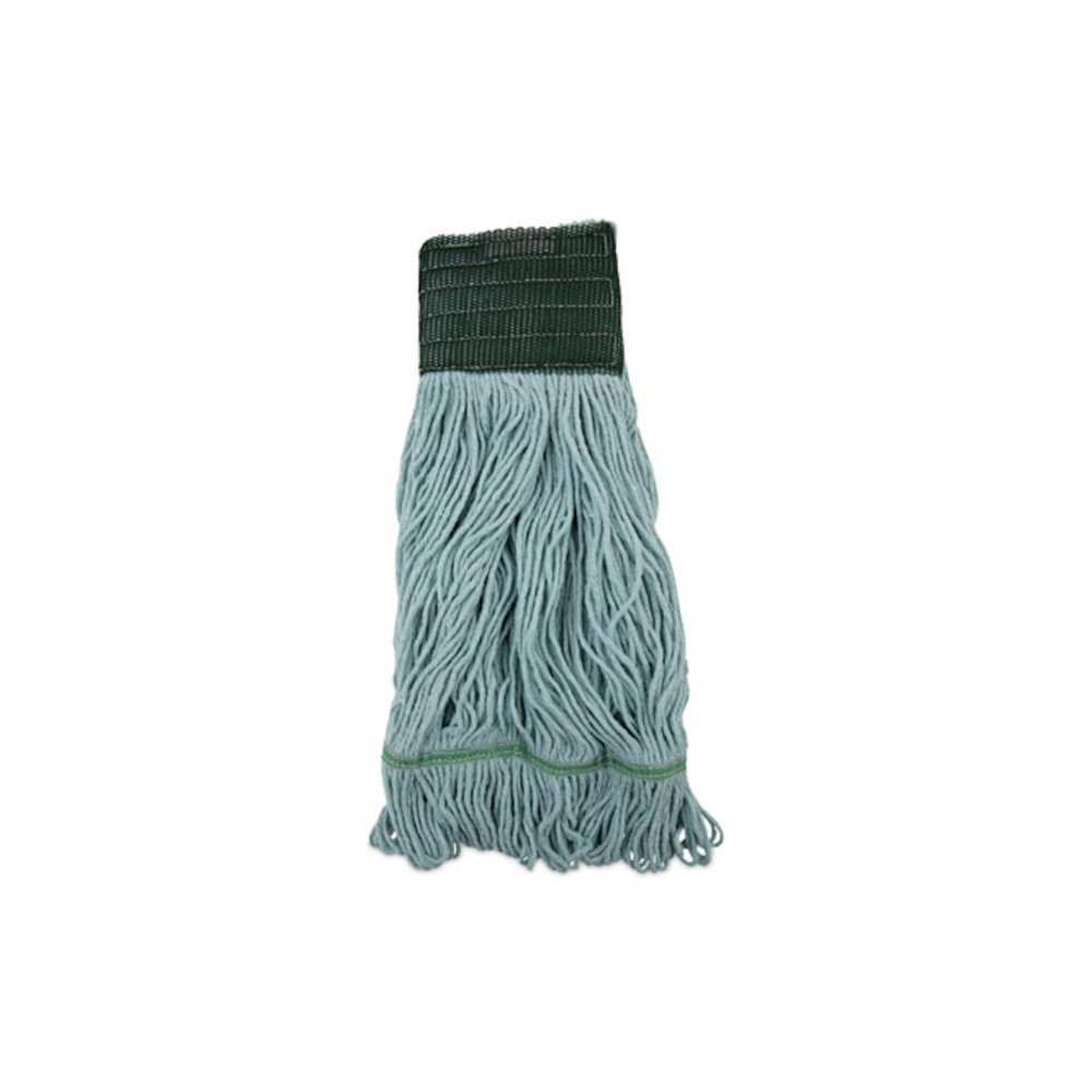 EchoMop with Looped-End Wet Head, Cotton/Rayon/Synthetic, Medium, Blue, 12/Carton. Picture 1