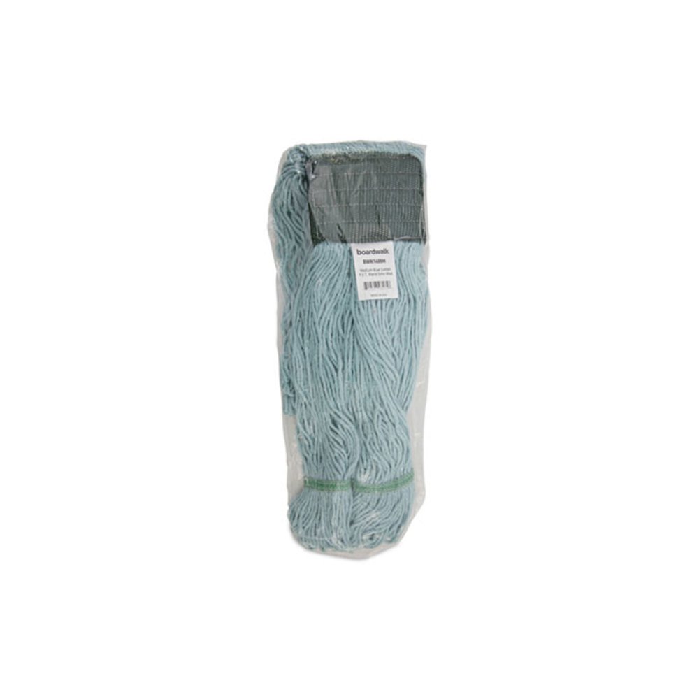 EchoMop with Looped-End Wet Head, Cotton/Rayon/Synthetic, Medium, Blue, 12/Carton. Picture 7