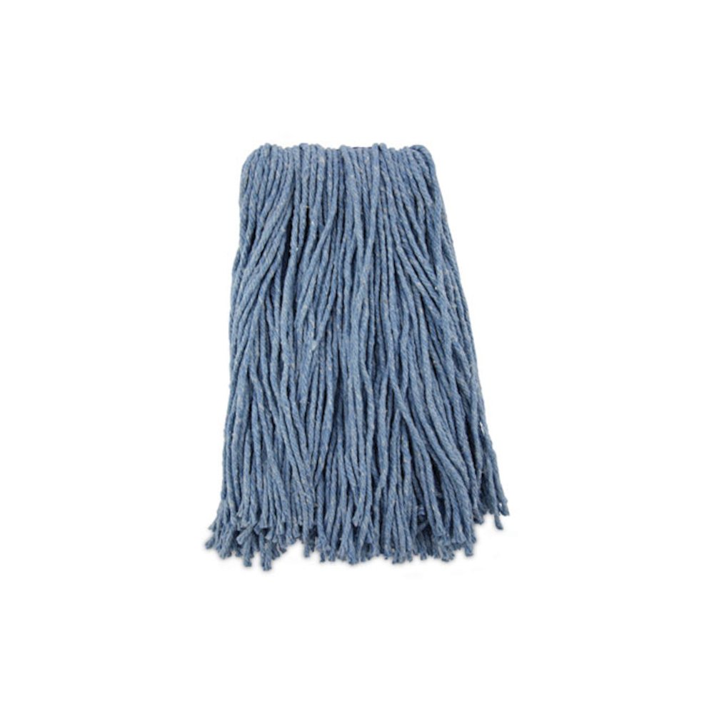 Mop Head, Standard Head, Cotton/Synthetic Fiber, Cut-End, #16., Blue. Picture 1