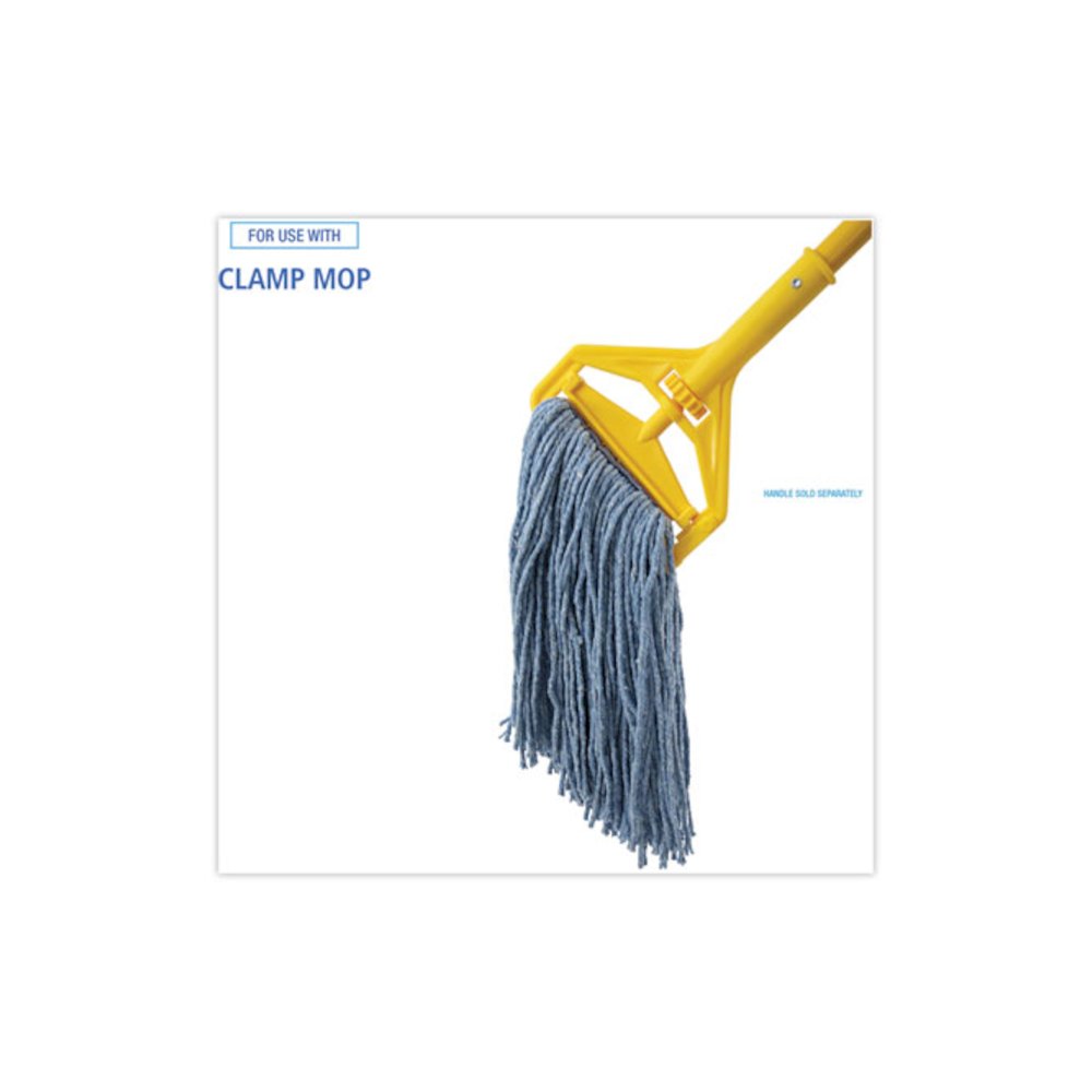 Mop Head, Standard Head, Cotton/Synthetic Fiber, Cut-End, #16., Blue. Picture 3