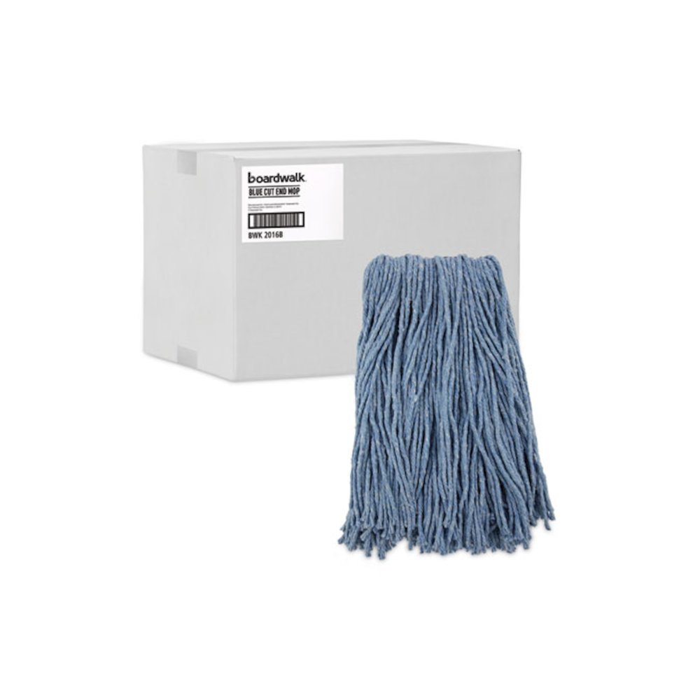 Mop Head, Standard Head, Cotton/Synthetic Fiber, Cut-End, #16., Blue. Picture 9