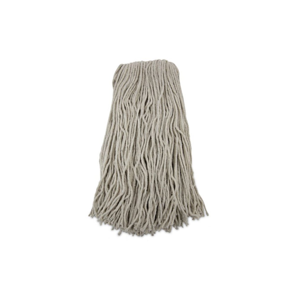 Cut-End Wet Mop Head, Cotton, #32, White, 12/Carton. Picture 1