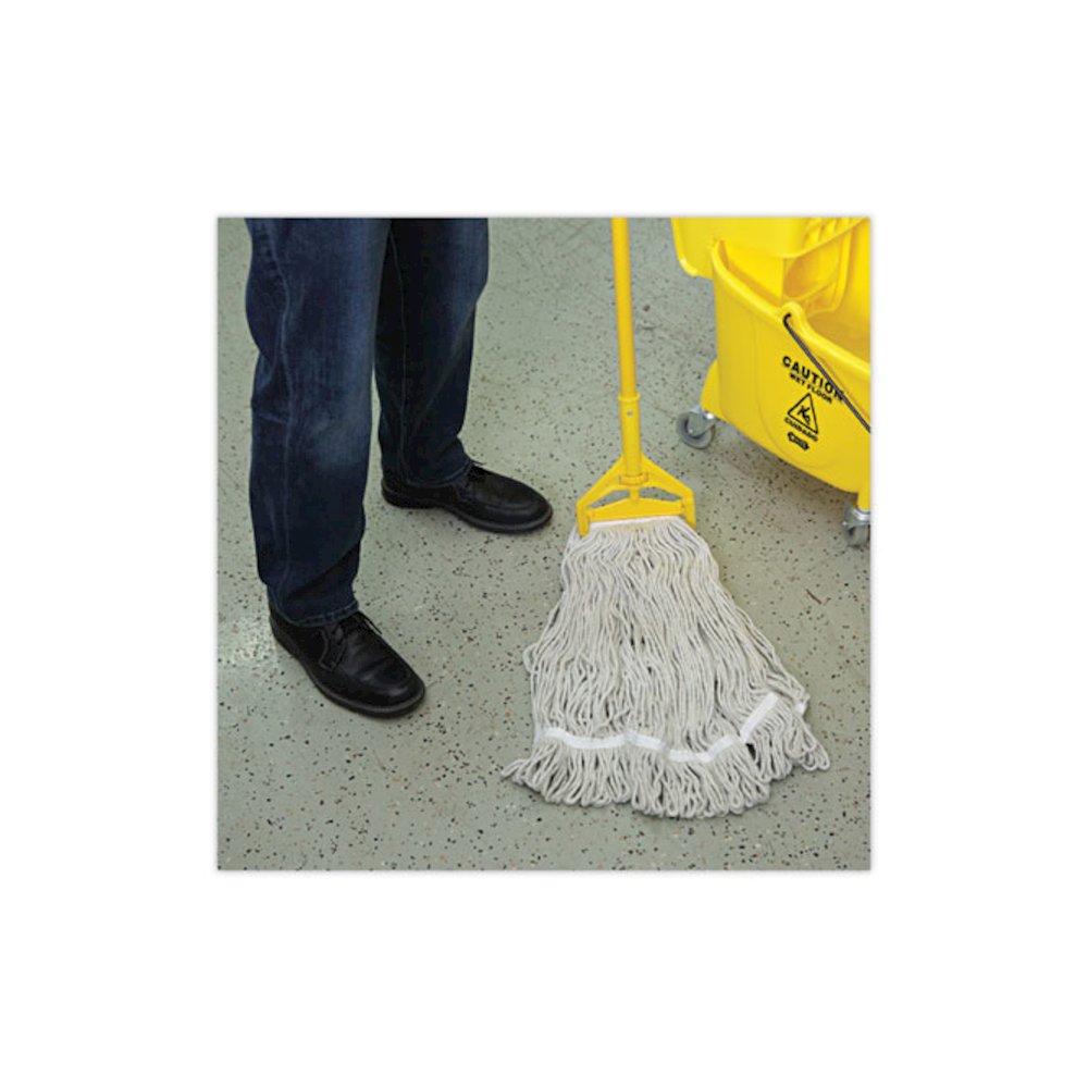 Mop Head, Loop Web/Tailband, Value Standard, Cotton, #32, White, 12/Carton. Picture 5