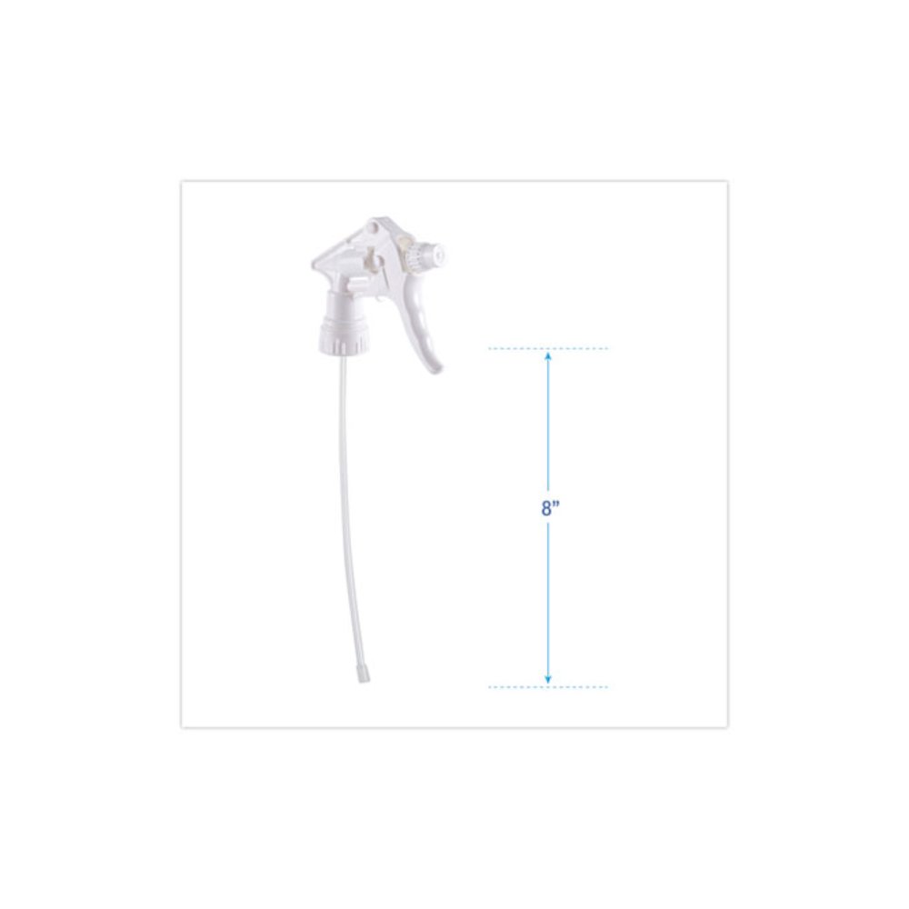 General Purpose Trigger Sprayer, 8" Tube, Fits 16 oz to 24 oz Bottles, White, 24/Carton. Picture 5
