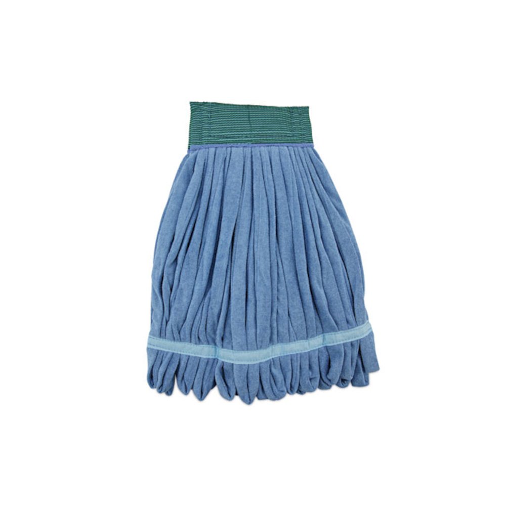 Microfiber Looped-End Wet Mop Head, Medium, Blue. Picture 1