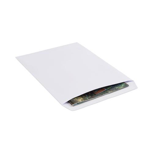 Catalog Envelope, 24 lb Bond Weight Paper, #13 1/2, Square Flap, Gummed Closure, 10 x 13, White, 250/Box. Picture 1