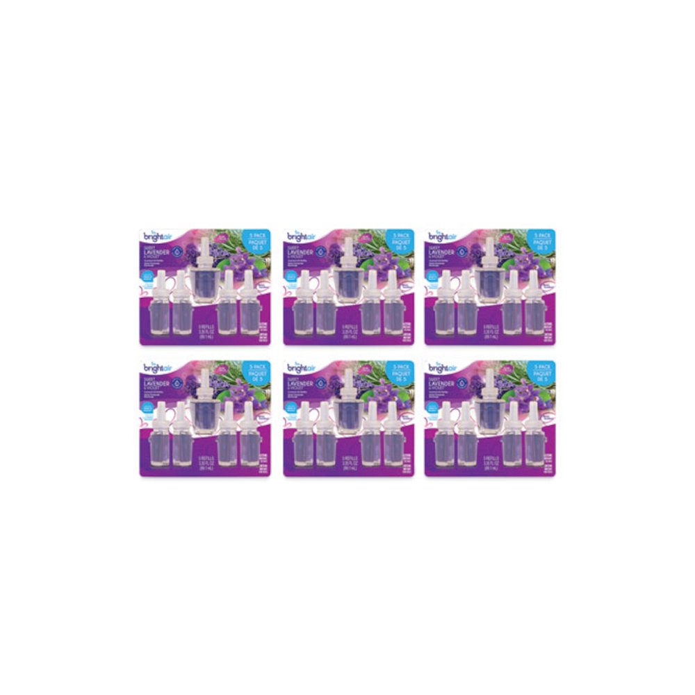 Electric Scented Oil Air Freshener Refill, Sweet Lavender and Violet, 0.67 oz Bottle, 5/Pack, 6 Pack/Carton. Picture 2