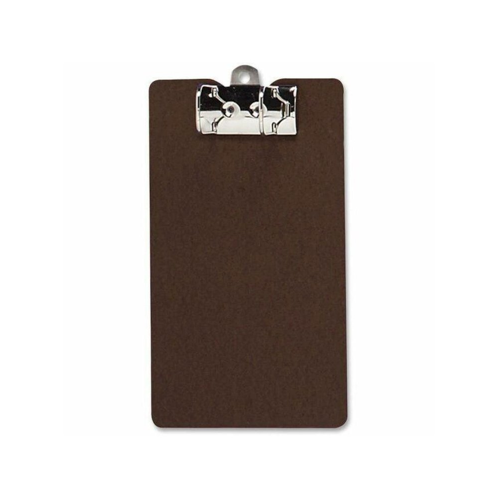 Saunders Lock-O-Matic Legal Archboard - 2.50" Clip Capacity - 9" x 17 1/2" - Hardboard - Brown - 1 Each. Picture 1