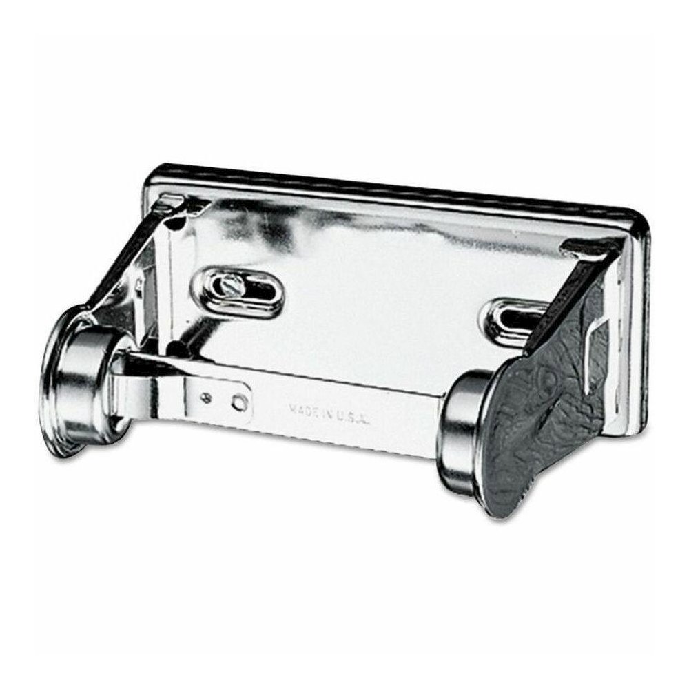 San Jamar Single-roll Toilet Tissue Dispenser - Roll Dispenser - 1 x Roll - 2.8" Height x 6" Width x 4.5" Depth - Steel - Chrome - Lockable, Anti-theft - 1 Each. Picture 1